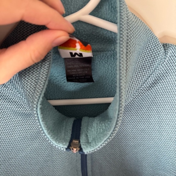 Kerrits Girls Size Medium Equestrian Riding 1/4 Zip Casual Jacket Blue - Picture 5 of 6